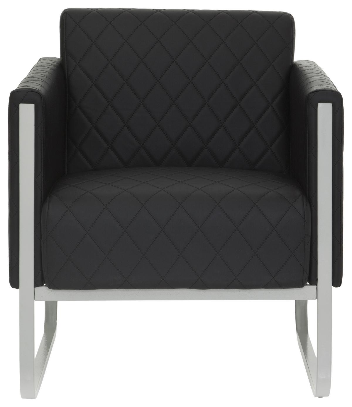 Fotelj Aruba Step, Črna - črna/siva, Moderno, kovina/tekstil (67/78/71cm) - MID.YOU