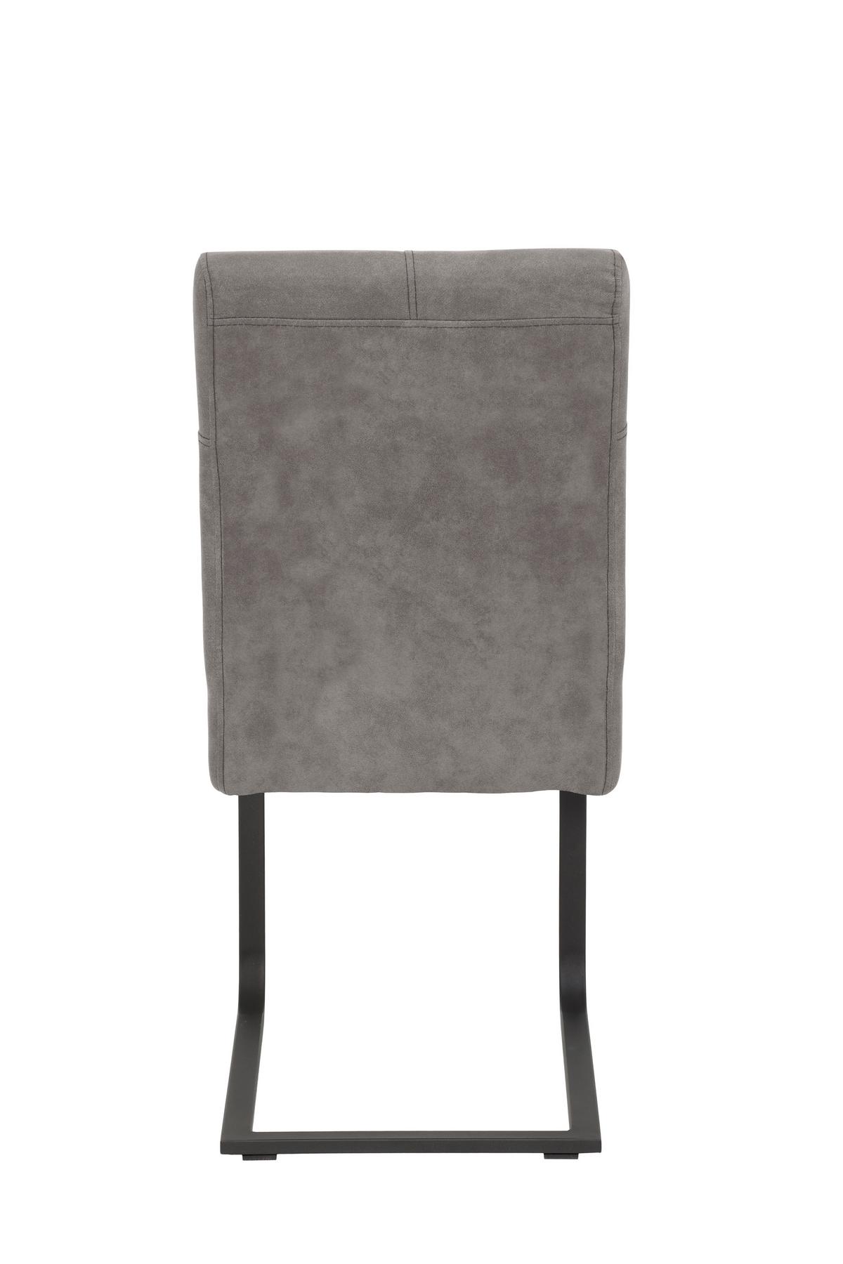 TISCHGRUPPE LUISE II G - Eiche Artisan/Grau, MODERN, Holzwerkstoff/Textil (120 - 160/76/80cm) - MID.YOU