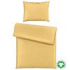 Bettwäsche Bio-Eva in Gelb ca. 140x200cm - Gelb, MODERN, Textil (140/200cm) - ecoTree