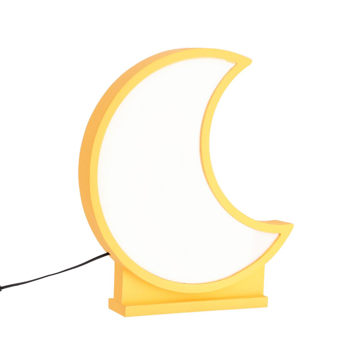 Dječja Stolna Svjetiljka 41-10599 Moon - zlatne boje, Basics, drvni materijal/plastika (26/5/29.5cm)