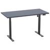BUREAU E-LONA - noir/anthracite, Design, métal/matériau de bois (140/50/71cm) - MID.YOU