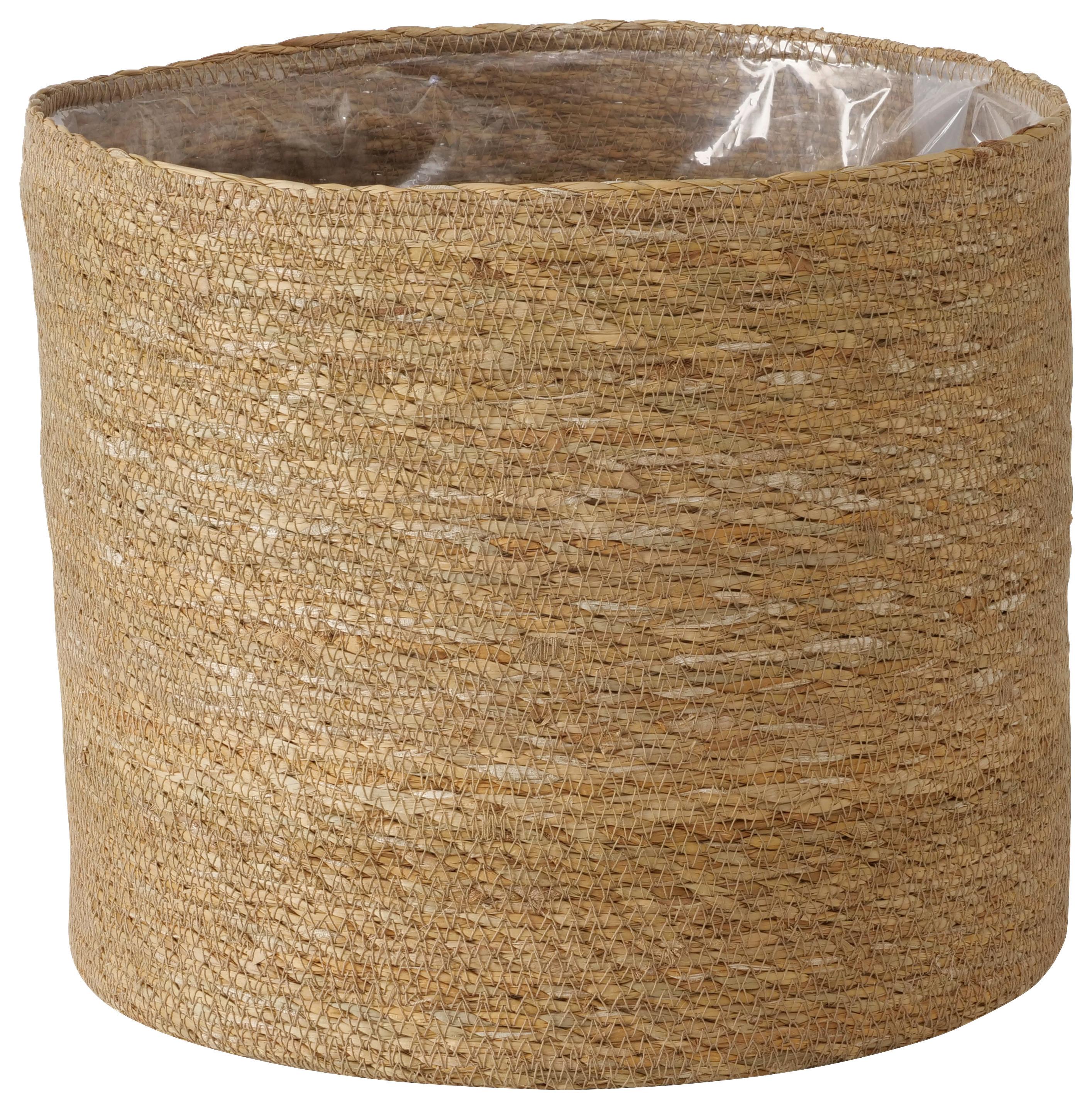Blumentopf Sophy II Naturfarben Ø ca. 28cm - Naturfarben, Konventionell, Naturmaterialien (28/24cm) - Mömax