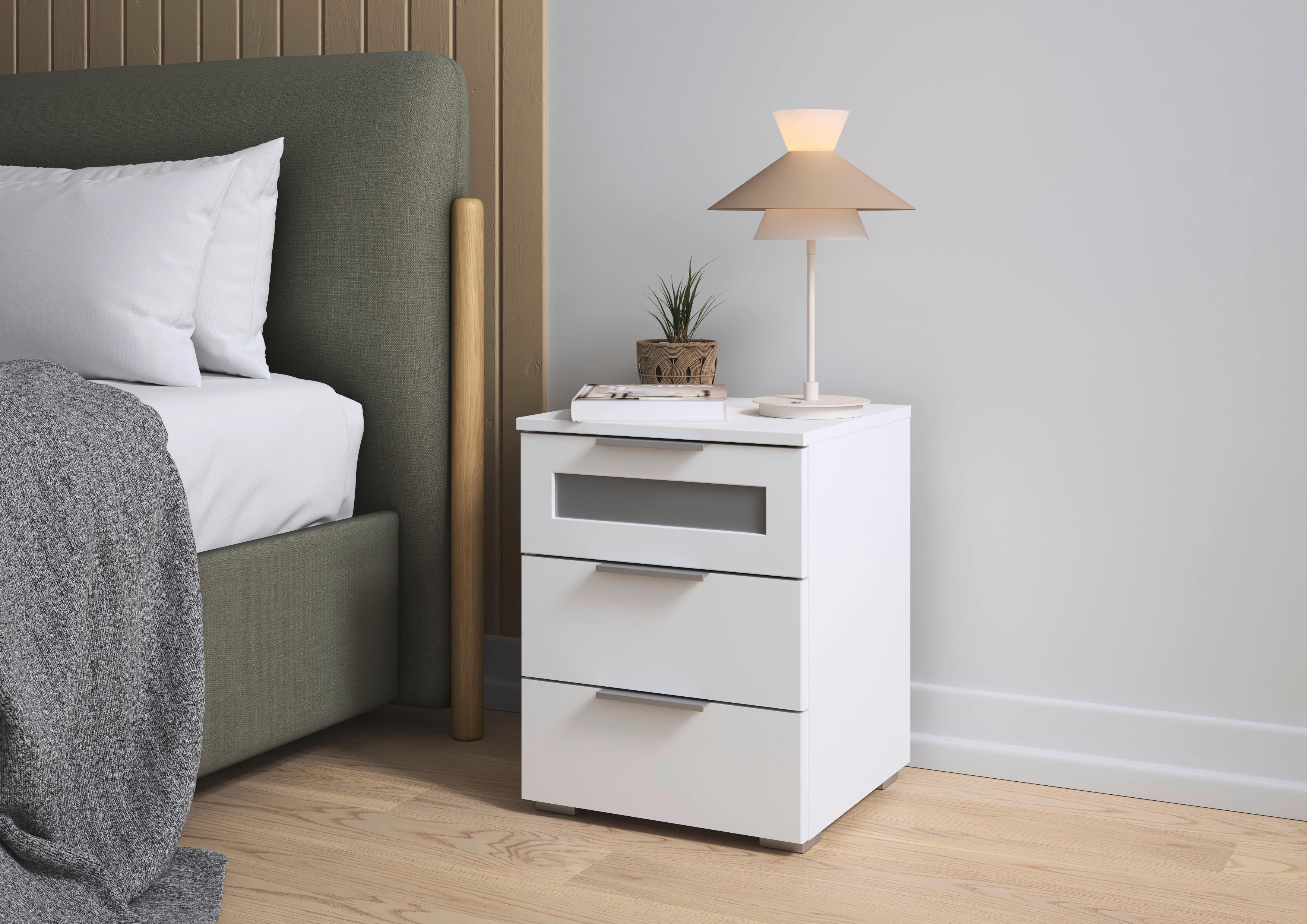 NOPTIERA MARS 3L-GR - alb, Basics, material pe bază de lemn (40/50/40cm) - Modern Living