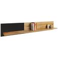 Wandboard in Eichefarben - Eichefarben/Schwarz, MODERN, Holzwerkstoff (180/30/22cm) - Modern Living Wandboard in Eichefarben - Eichefarben/Schwarz, MODERN, Holzwerkstoff (180/30/22cm) - Modern Living