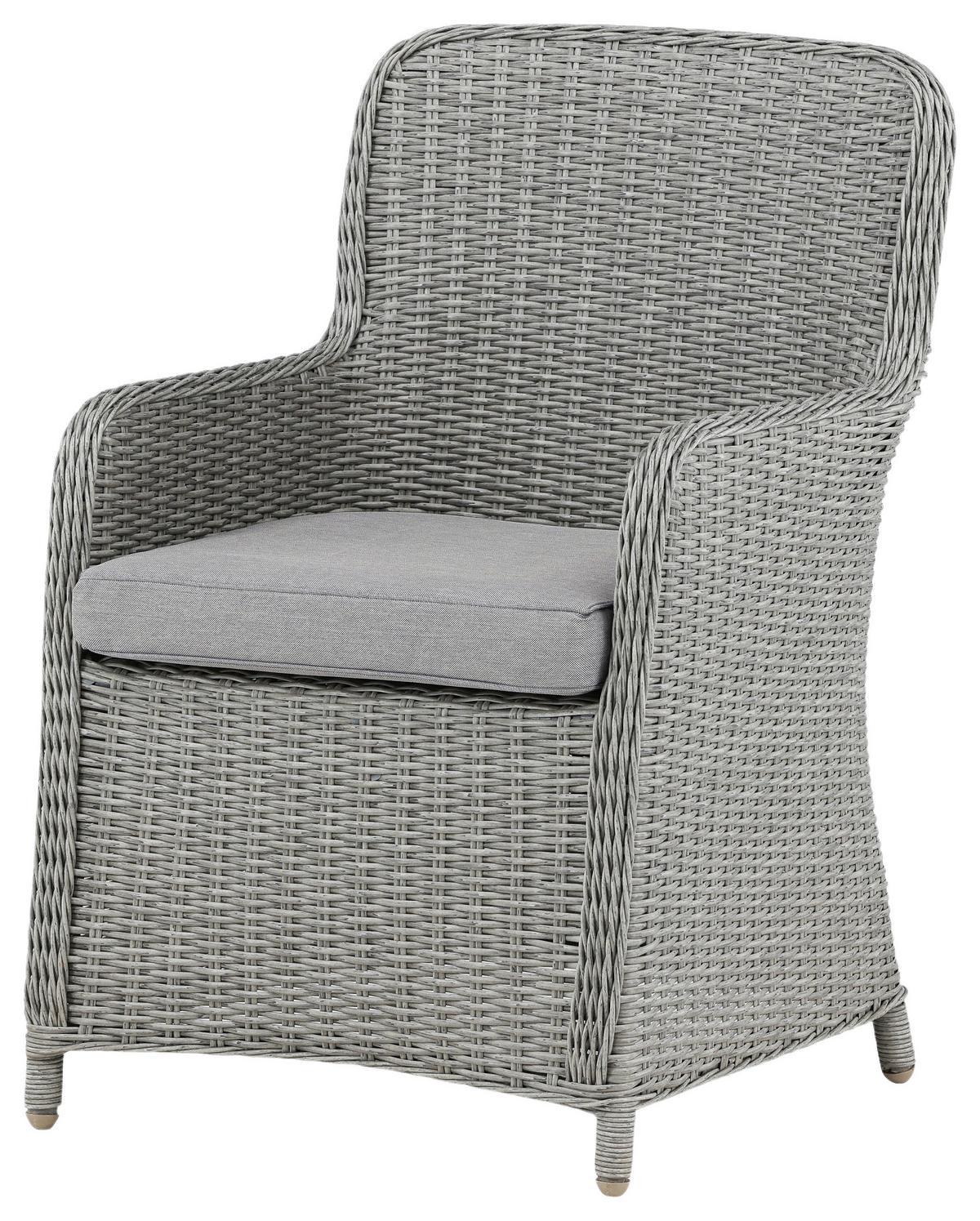 GARTENSTUHL-SET WEMBLEY - Grau, KONVENTIONELL, Kunststoff/Textil (62/94,5/65cm) - Gardenson