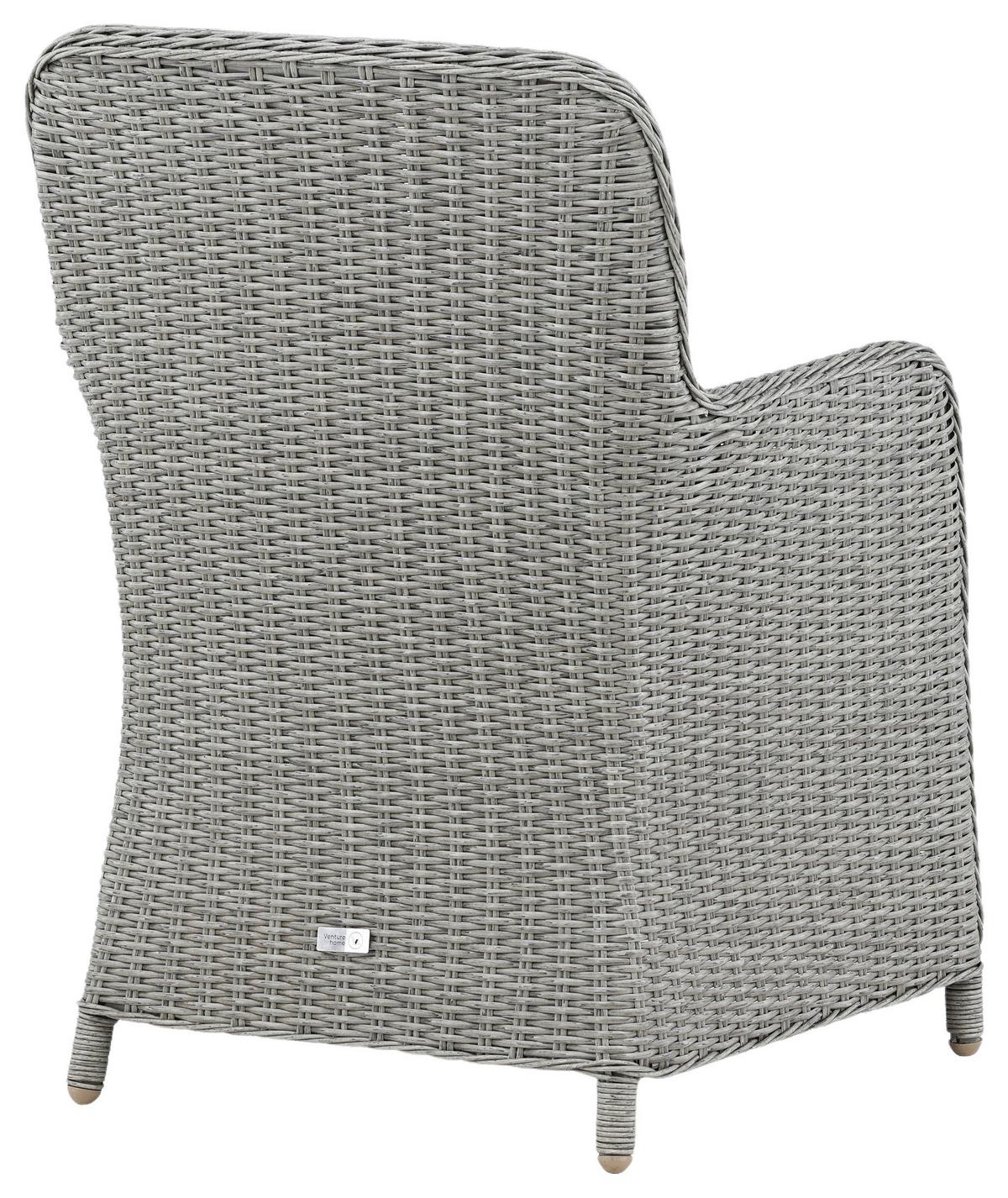 GARTENSTUHL-SET WEMBLEY - Grau, KONVENTIONELL, Kunststoff/Textil (62/94,5/65cm) - Gardenson