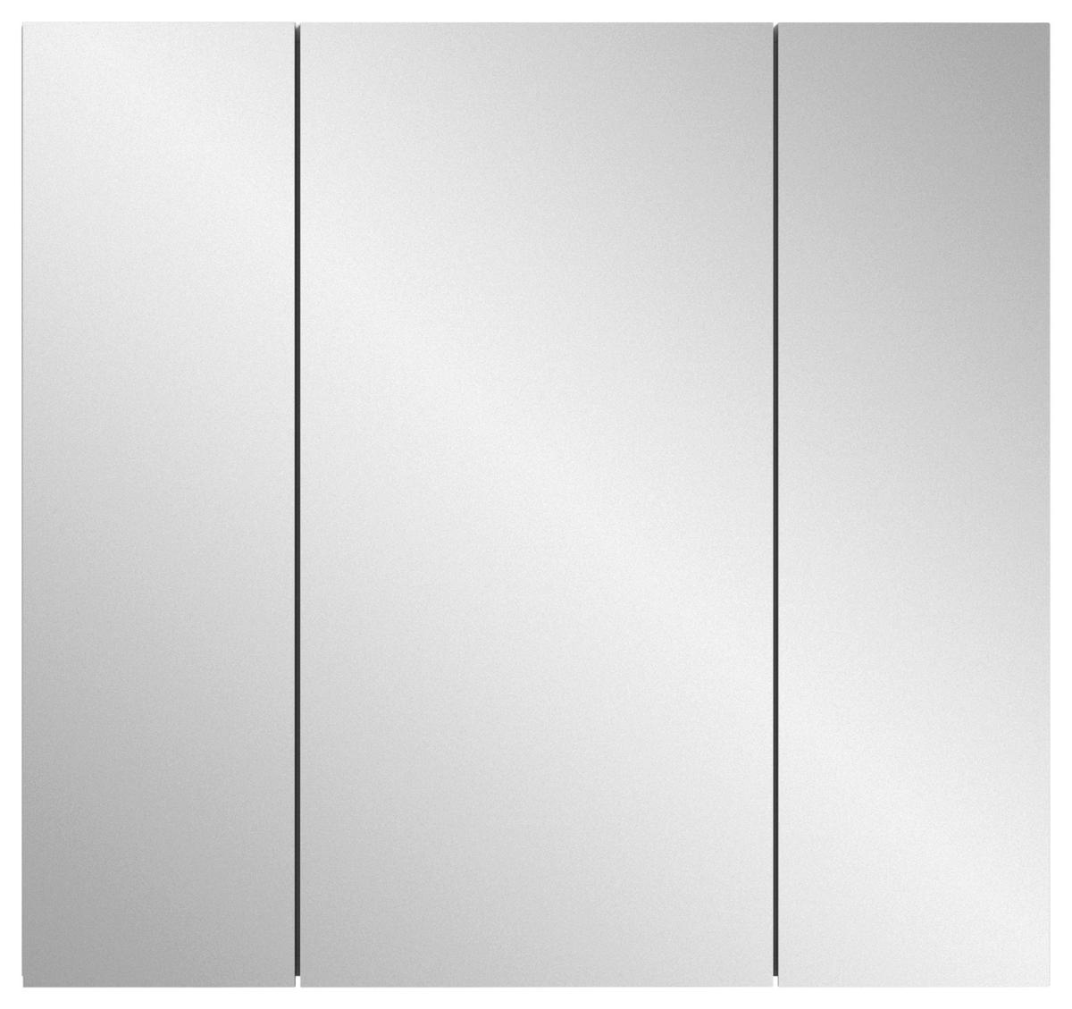 Kopalnica Vira, Bela, 2-Delno, Led - črna/bela, Moderno, umetna masa/leseni material (82cm) - MID.YOU