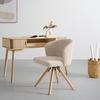 STOL FRIDA - beige/ekfärgad, Modern, metall/trä (57/76/57cm) - Mömax