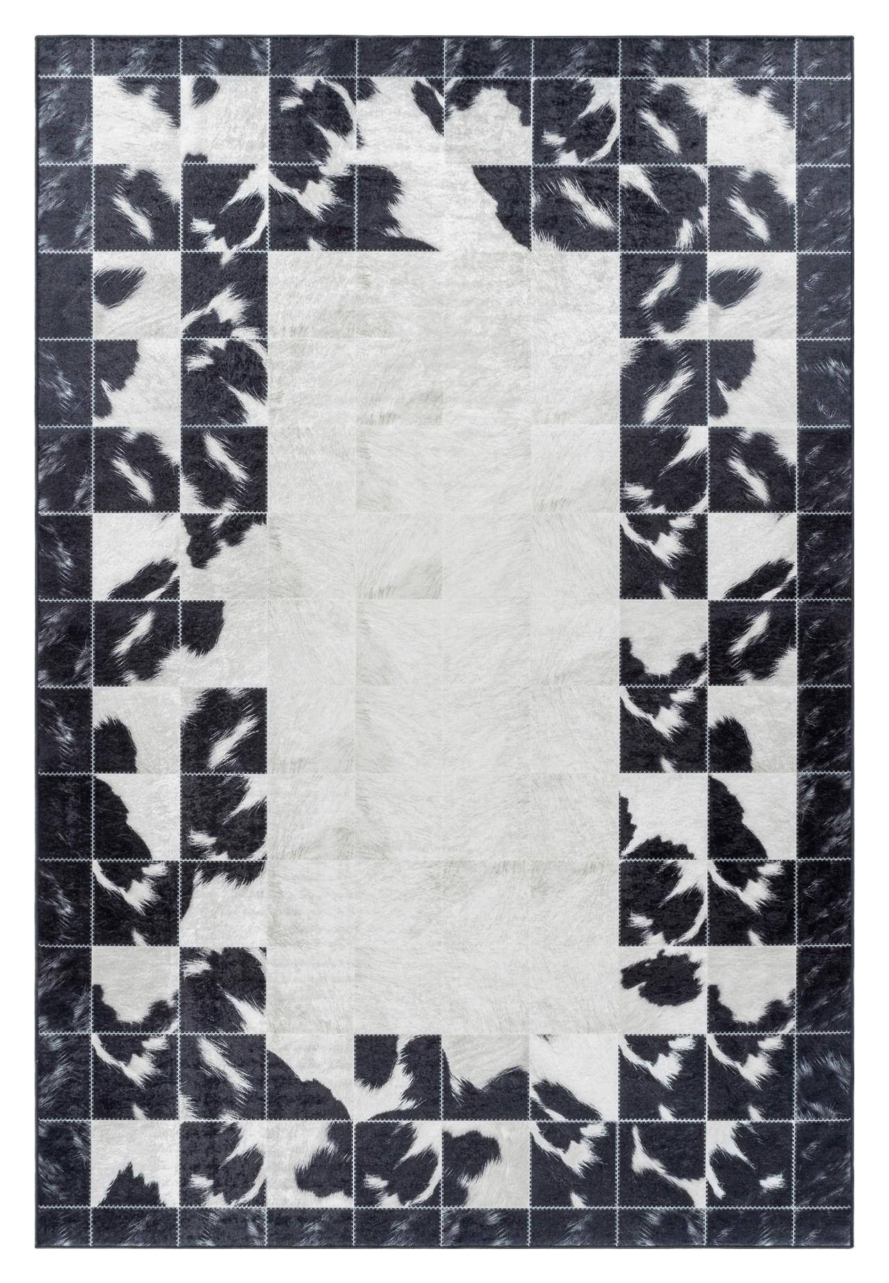 Flachwebeteppich Fiesta Creme/Schwarz ca. 160x230cm - Creme/Schwarz, Design, Textil (160/230cm) - Novel