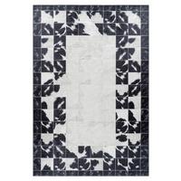 Flachwebeteppich Fiesta Creme/Schwarz ca. 160x230cm - Creme/Schwarz, Design, Textil (160/230cm) - Novel