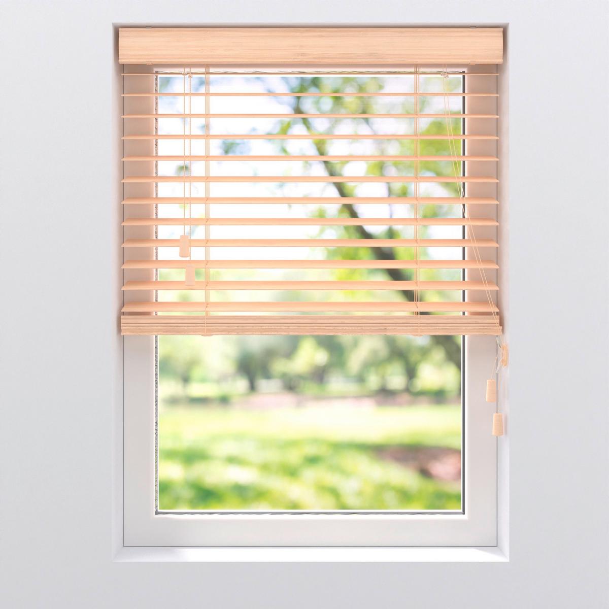 Jalousie Venetian Natur ca. 60x130cm - Naturfarben, Natur, Holz (105/130cm)