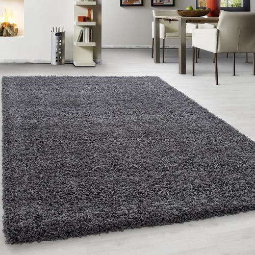 Hochflorteppich Life Grey Grau ca. 60x110cm - Grau, KONVENTIONELL, Textil (60/110cm) - Novel