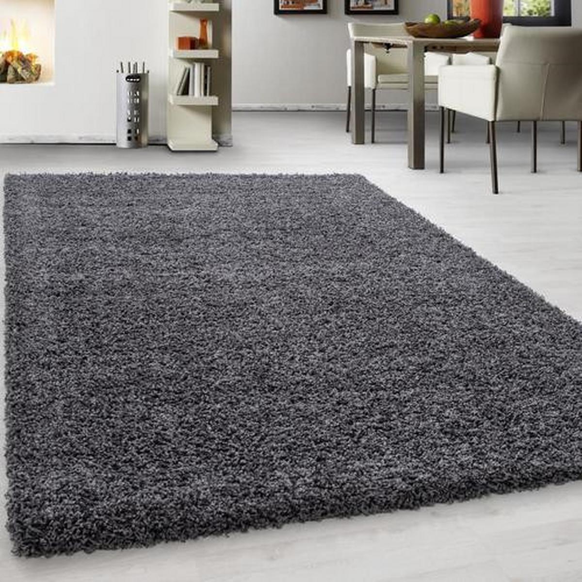 Hochflorteppich Life Grey Grau ca. 60x110cm - Grau, KONVENTIONELL, Textil (60/110cm) - Novel