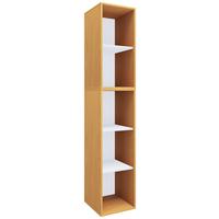 Pisarniški Regal Lona, Bukev - bela/barve bukve, Moderno, leseni material (35/183/37cm) - MID.YOU