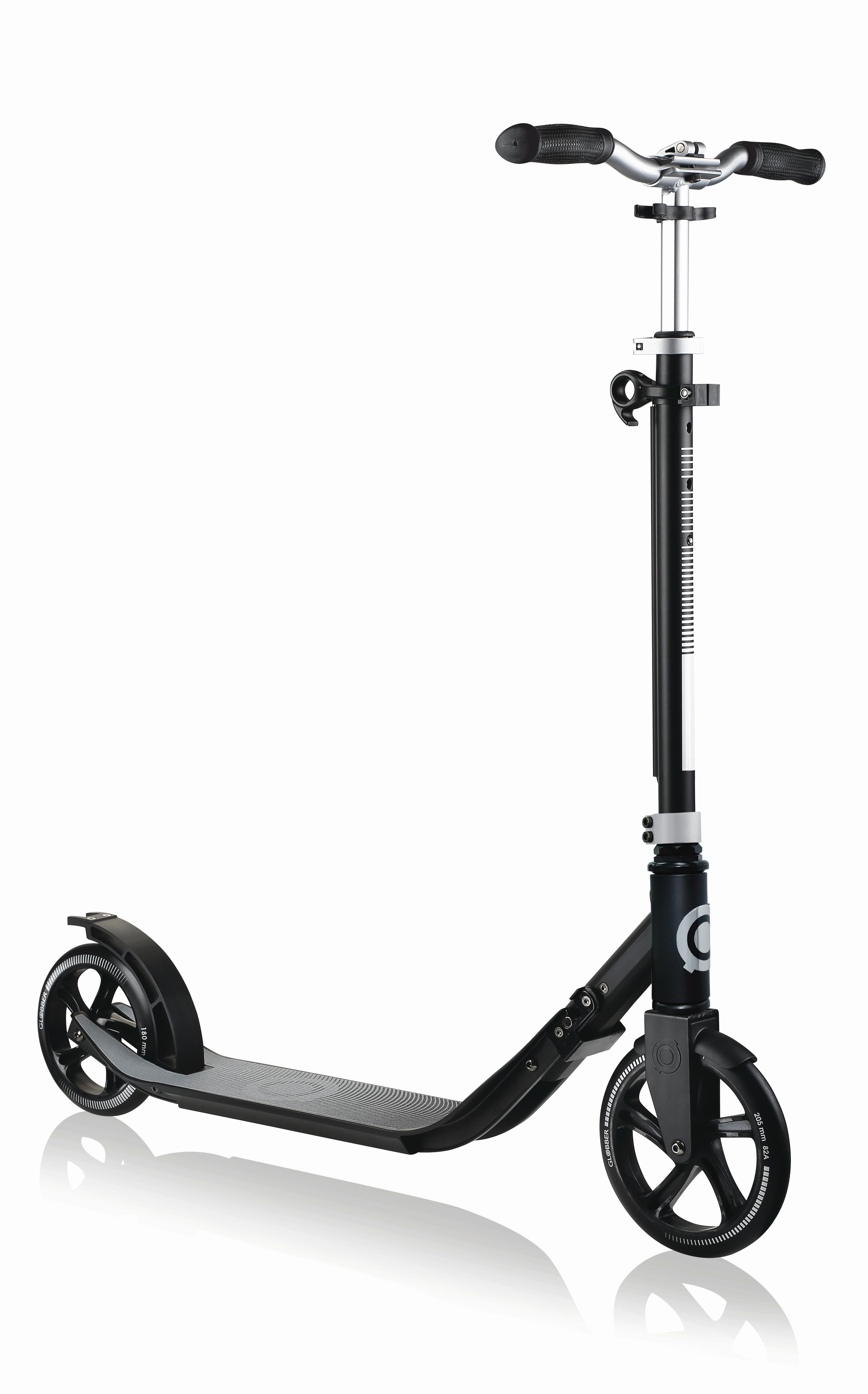 Scooter GL One aus Aluminium - Schwarz/Grau, Basics, Metall (49/111/96cm) - GLOBBER
