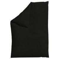 Bettdeckenbezug Woven Satin Schwarz ca. 135-140x200cm - Schwarz, Basics, Textil (135-140/200cm) - Schlafgut