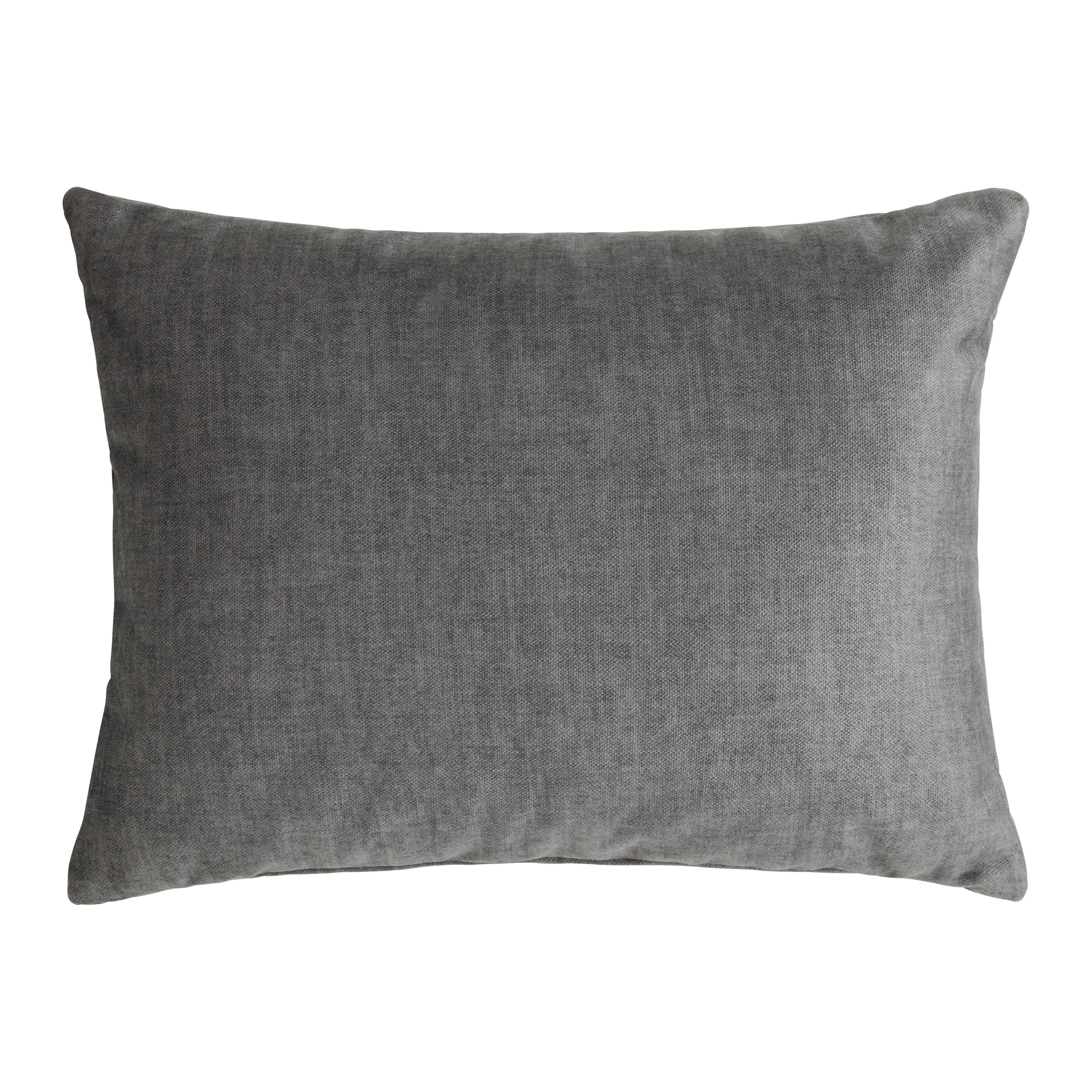 Okrasna Blazina Sanfino, Črna, 55x40 Cm - barve grafita, Konvencionalno, tekstil (55/40cm) - Premium Living