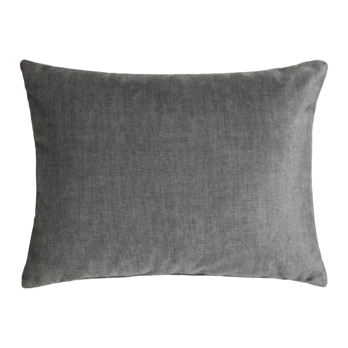 Okrasna Blazina Sanfino, Črna, 55x40 Cm - barve grafita, Konvencionalno, tekstil (55/40cm) - Premium Living