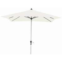 Sonnenschirm Acapole BL: 200 x 300 cm Natur- / Plantinfarben - Platinfarben/Naturfarben, Basics, Textil/Metall (200/300cm) - Gardenson