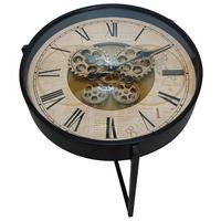Măsuță de cafea TIME 2 - negru, Modern, sticlă/metal (49,5/57cm) - Modern Living