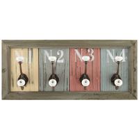 Zidna Vješalica Jessica 4 - smeđa, Romantično / ladanjski, drvo (48/21/10cm) - Modern Living