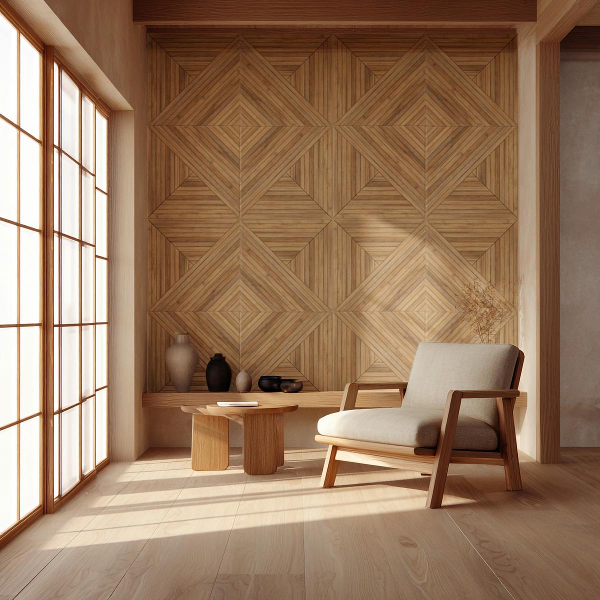 Akustikpaneel Eichefarben ca. 60x60cm - Cappuccino, Basics, Textil (60/60cm)