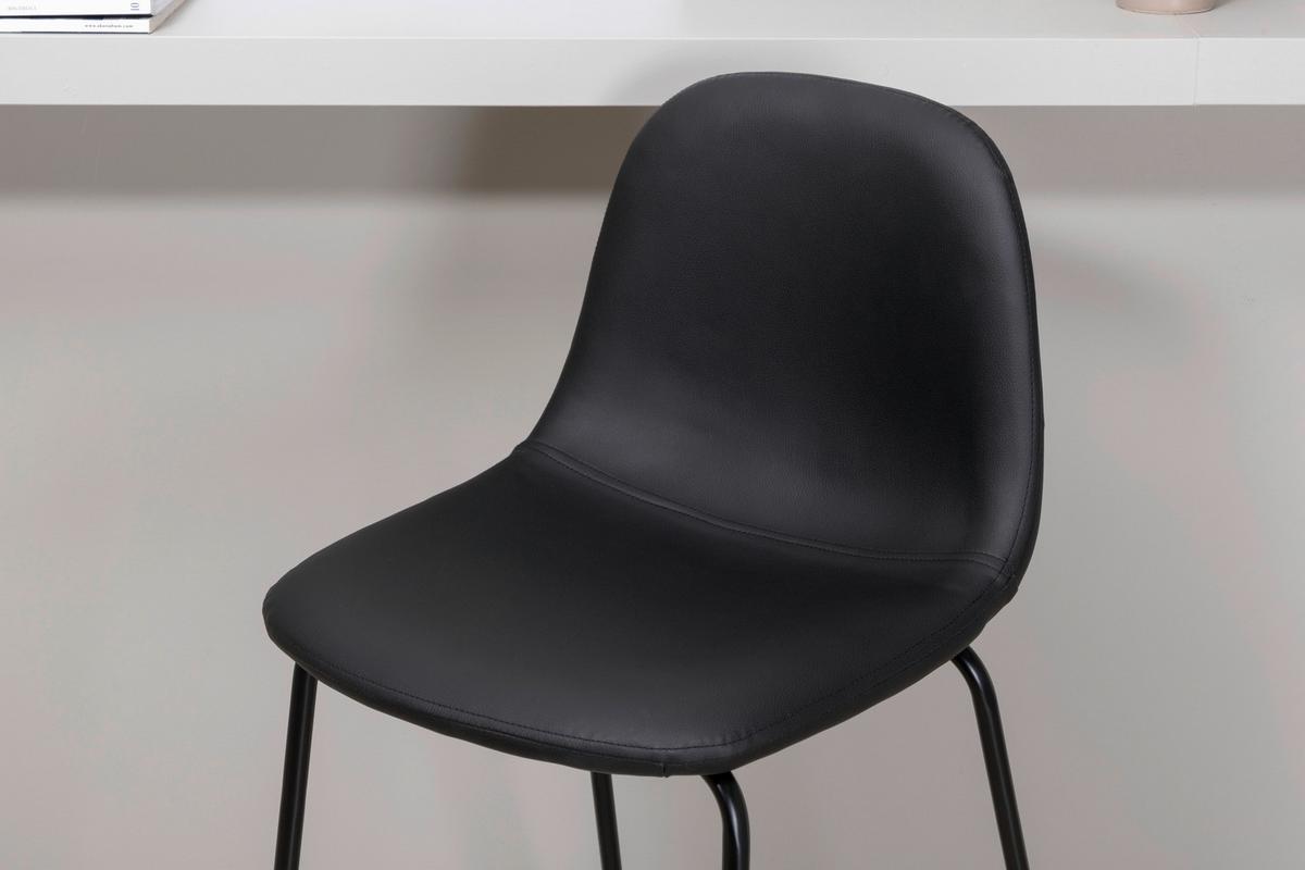 BARHOCKER-SET POLAR - Schwarz, Design, Kunststoff/Textil (41,5/105/43cm) - Livetastic