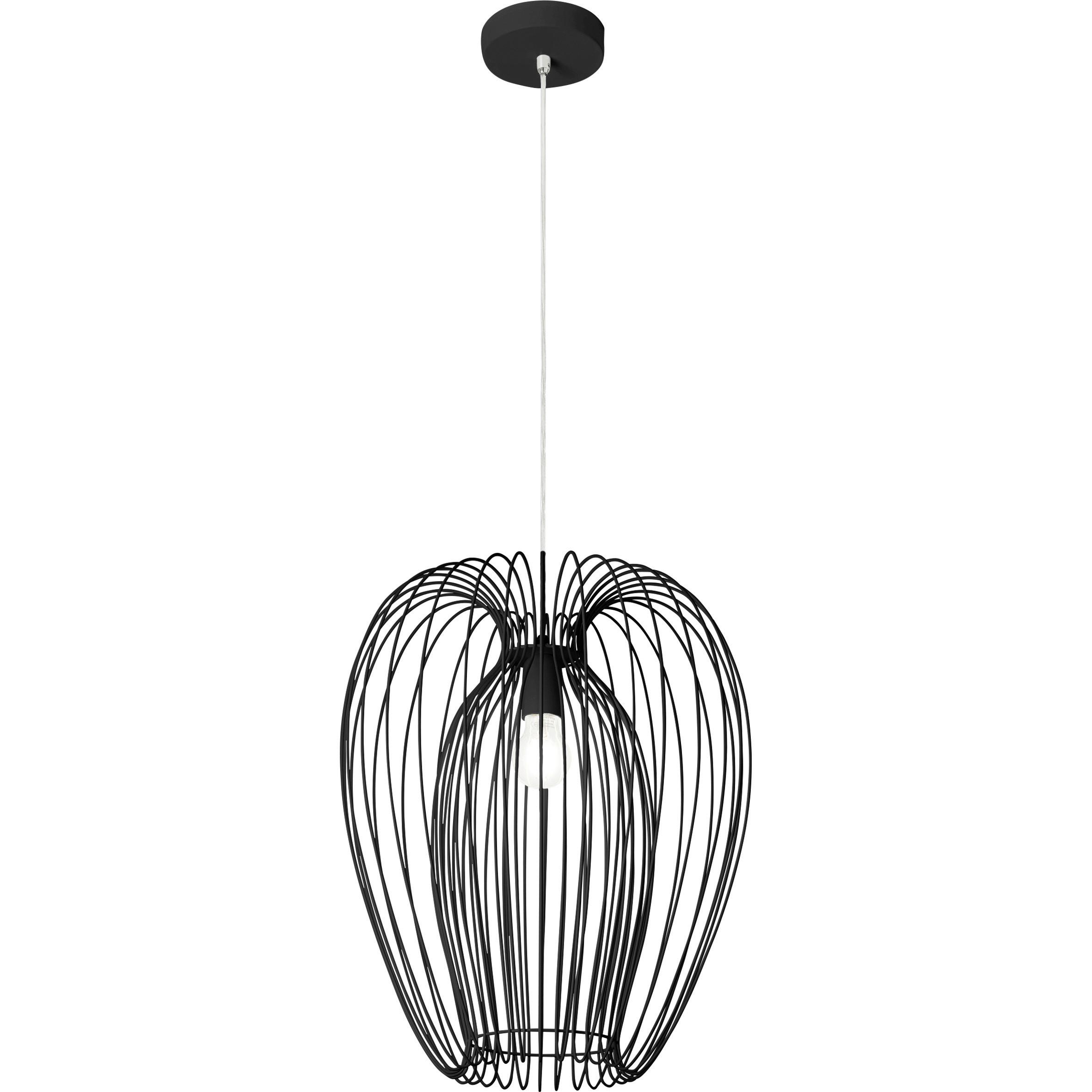 LAMPA WISZĄCA 3677-45-101 CAMP - czarny, Lifestyle, metal (40/200cm) - Fabas Luce
