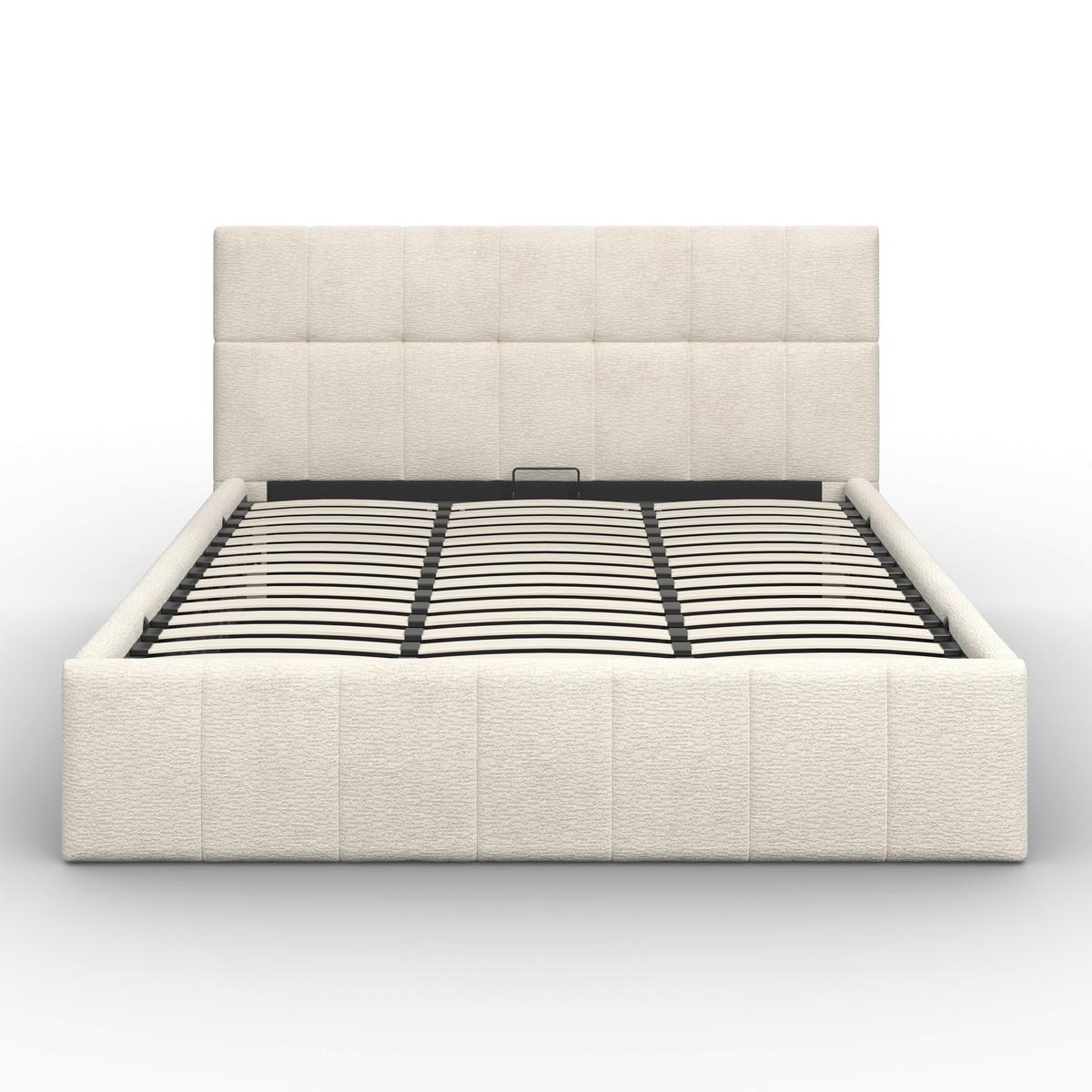 PAT TAPIțAT KAIA - bej/culoare natur, Modern, lemn/metal (180/200cm) - Bessagi Home