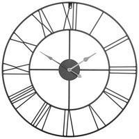 ZEGAR ŚCIENNY KB375-220512102 - czarny, Design, metal (60cm) - Ambia Home