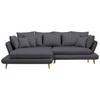 Kutna Garnitura Monte - tamno plava/prirodne boje, Romantično / ladanjski, tekstil/drvo (181/283cm) - Premium Living