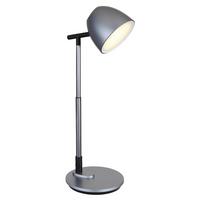 LED-SCHREIBTISCHLEUCHTE 58444 - Dunkelgrau/Opal, Design, Kunststoff/Metall (35cm) - Globo