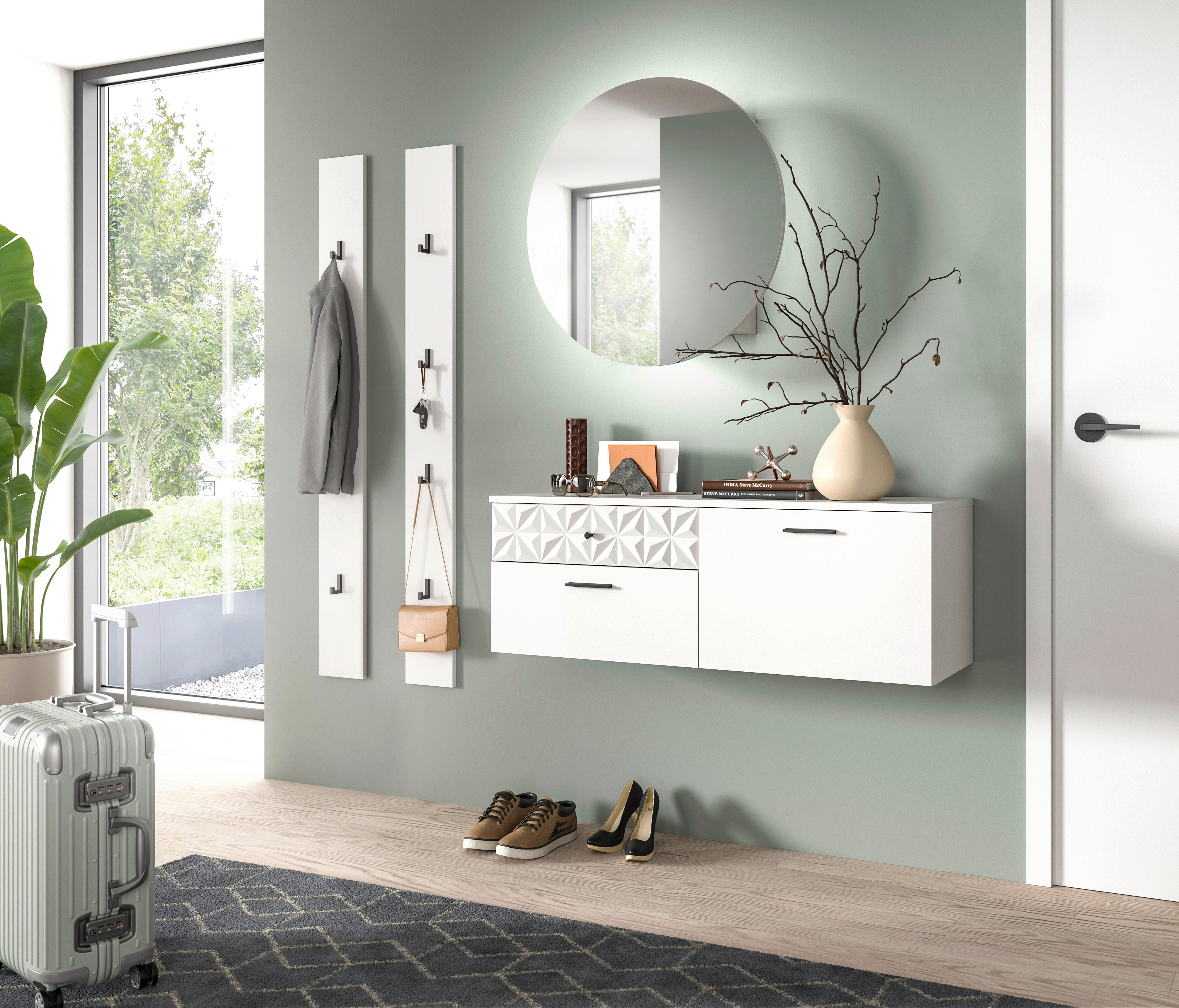 Ormarić Za Cipele Prisma - crna, Design, drvni materijal/metal (110/38/35cm) - Modern Living
