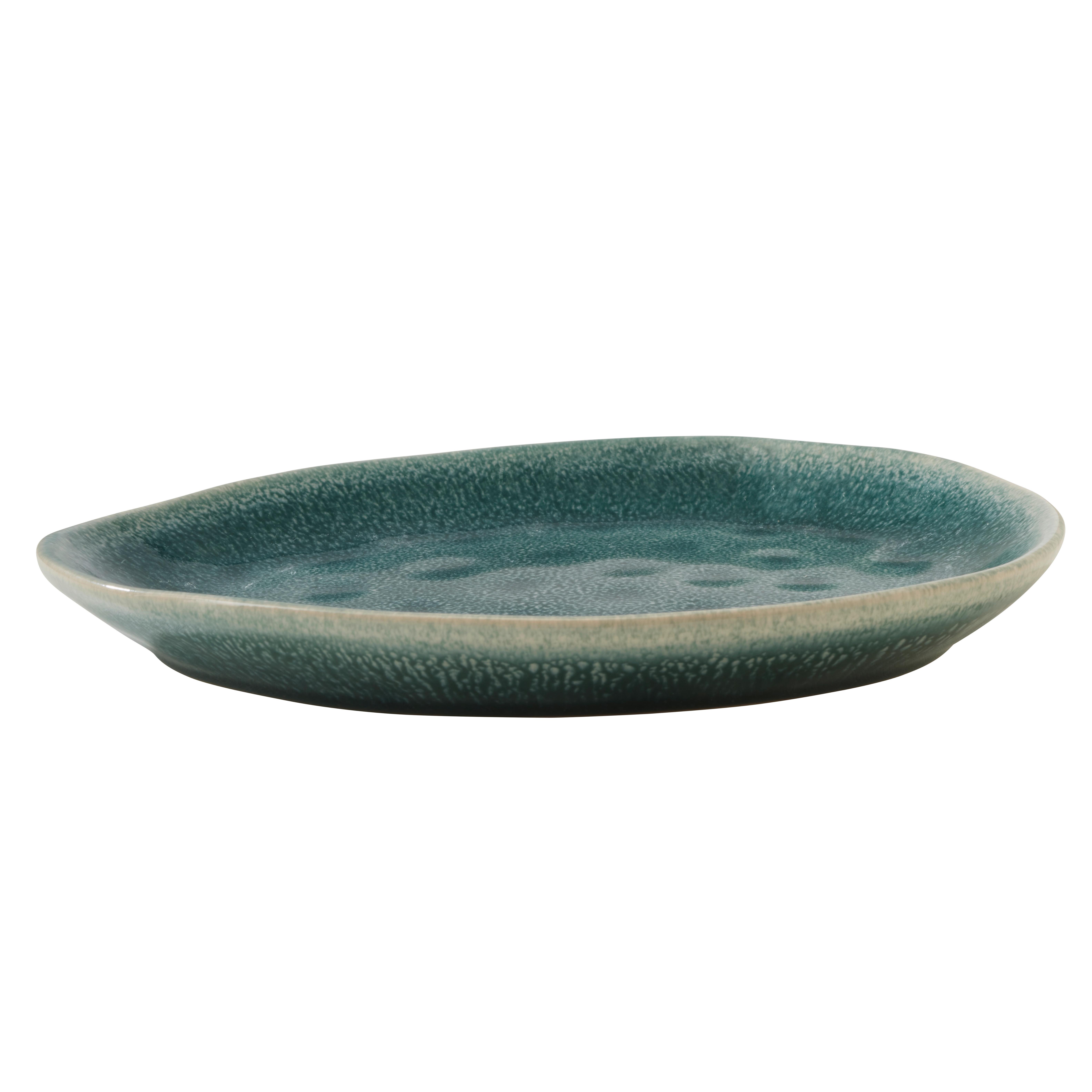 Desertni Krožnik Sindri - modra, Moderno, keramika (22/18/2cm)
