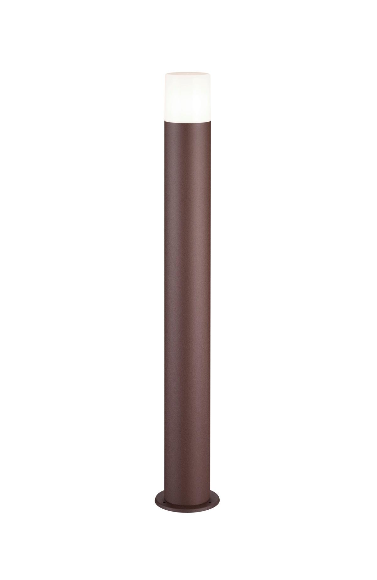 Wegleuchte Hoosic in Weiß/Rostfarben max. 28 Watt - Rostfarben/Weiß, Design, Kunststoff/Metall (12/80cm) - Trio Leuchten