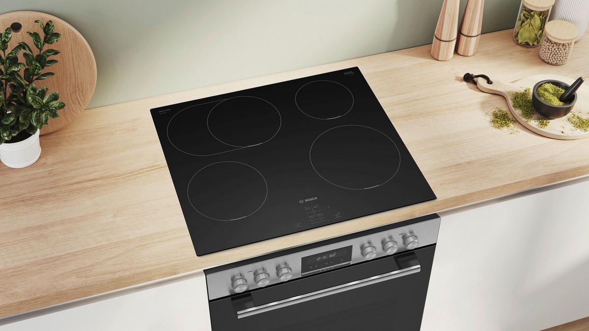 Herdset HND61MATT6 Schwarz - Schwarz, MODERN, Glas/Metall (60cm) - Bosch