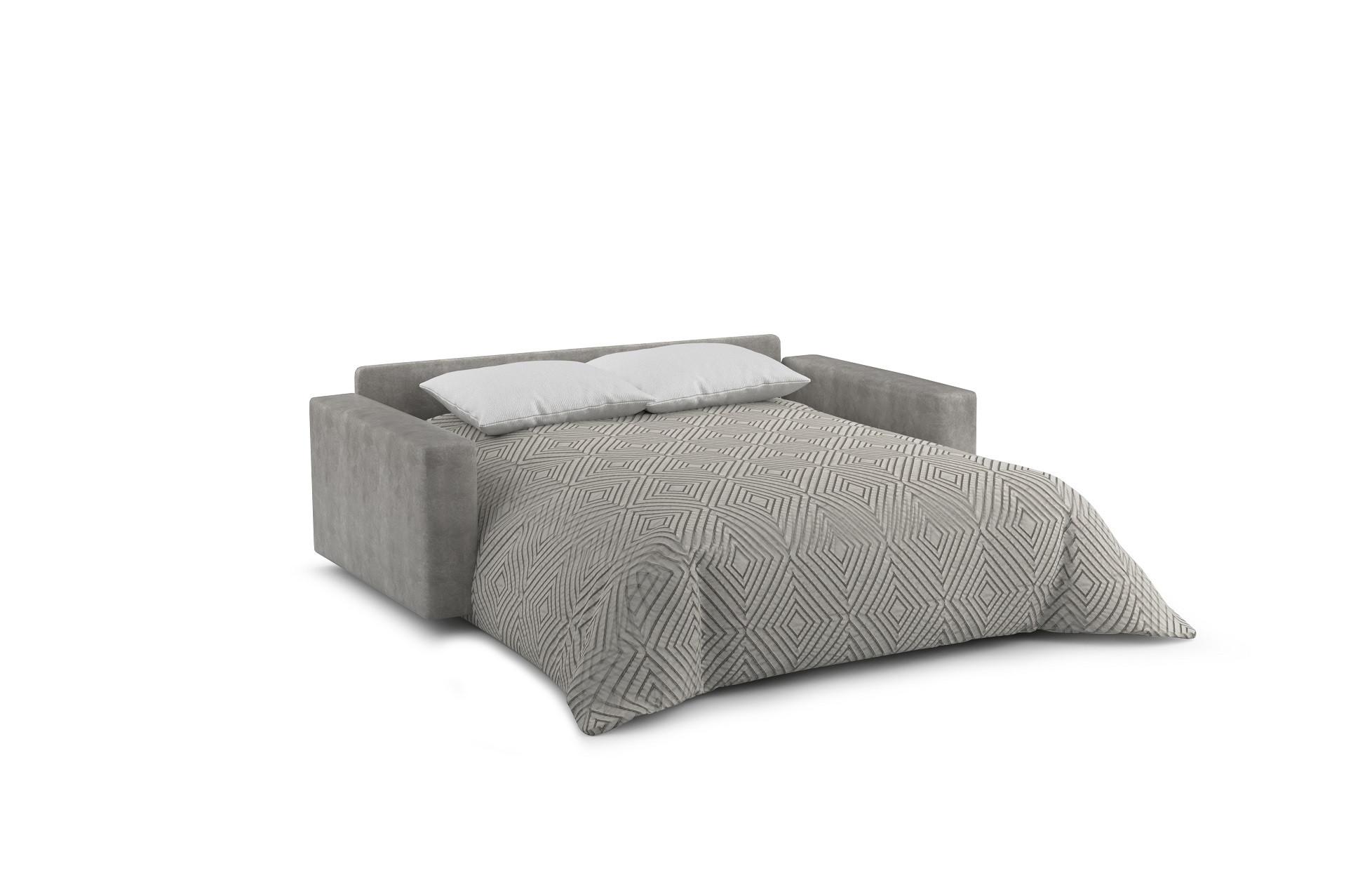 Kanapéágy Verona - szürke, Konventionell, faalapú anyag/textil (206/82-100/101cm) - Mömax