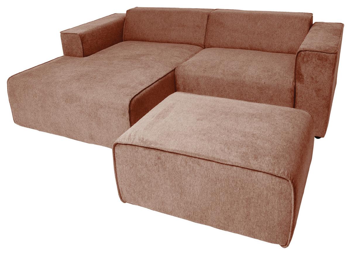 NAROŻNIK BARI - różowy/czarny, Design, tworzywo sztuczne/tkanina (161/234cm) - P & B