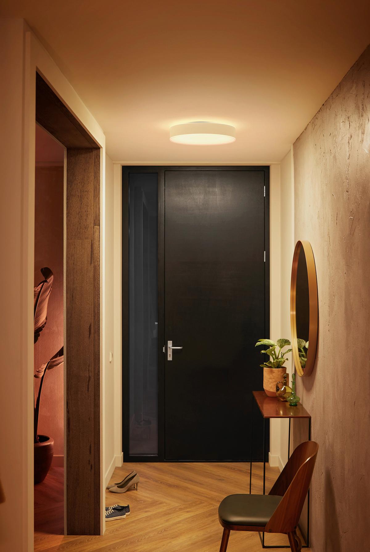 LAMPA SUFITOWA LED 4115931P6 HUE ENRAVE M - biały, Design, tworzywo sztuczne (38,1/8,4cm) - Philips HUE