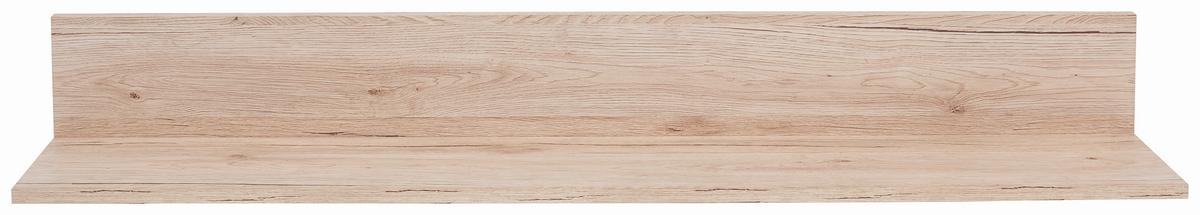 Poliță de perete Malta - culoare lemn stejar, Modern, lemn (128/18/20cm) - Modern Living