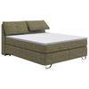 Boxspringbett Tabea Grün ca. 180x200cm - Alufarben/Grün, KONVENTIONELL, Karton/Naturmaterialien (180/200cm) - Premium Living