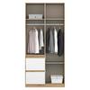 DULAP USI ROTATIVE NIDDA - alb/stejar Artisan, Basics, material pe bază de lemn (91/197/54cm) - Modern Living