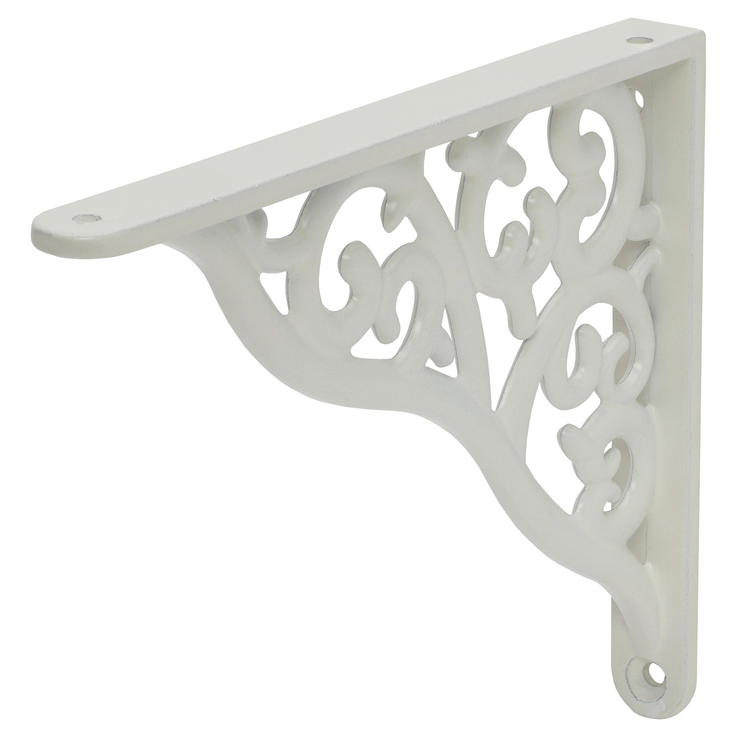 Wandhalter Baroque Weiß - Weiß, KONVENTIONELL, Metall (19/15cm) - Mömax