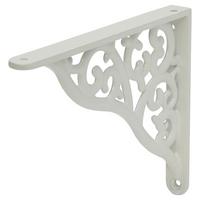 Wandhalter Baroque Weiß - Weiß, KONVENTIONELL, Metall (19/15cm) - Mömax