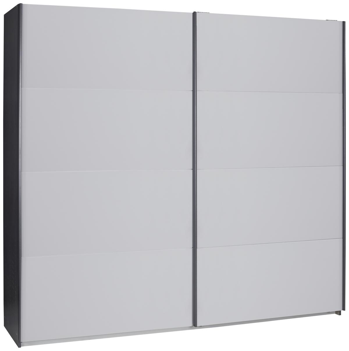 Ormar S Kliznim Vratima Feldkirch - siva visoki sjaj/tamno siva, Moderno, staklo/drvni materijal (271/210/62cm) - Modern Living