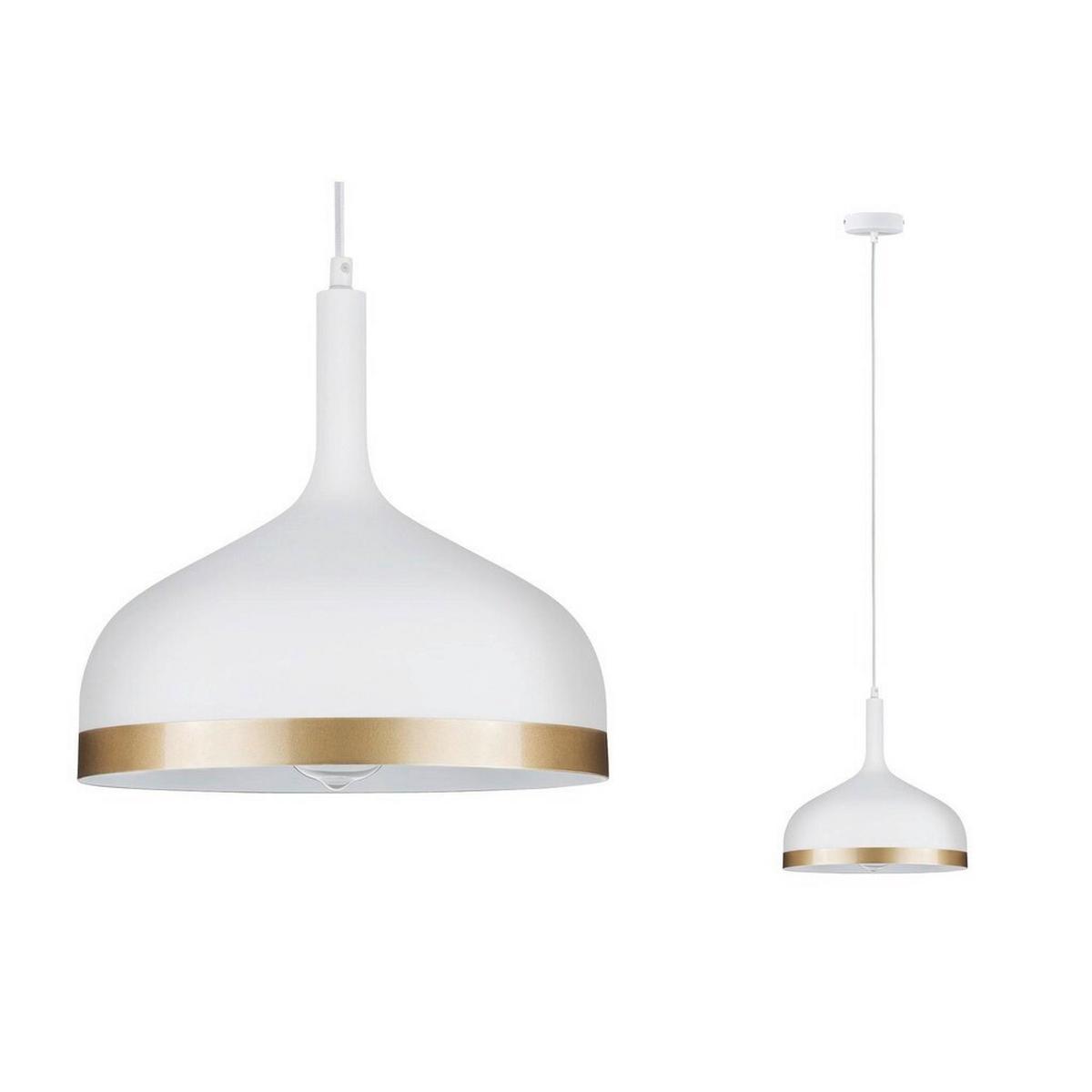 LED-Hängeleuchte max. 20 Watt - Goldfarben/Weiß, Design, Metall (15/110cm) - Paulmann