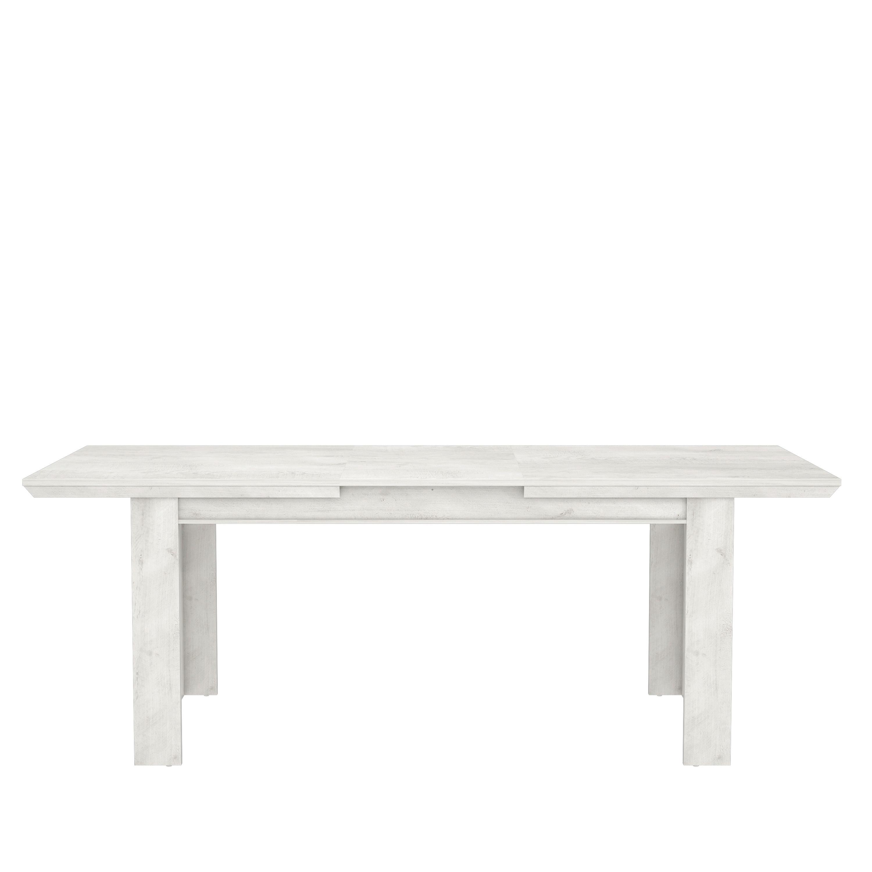 Stol Na Izvlačenje Kashmir - bijela, Konventionell, drvni materijal (160-206,7/75/90cm) - Zandiara
