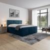 Boxspringbett Bologna ca. 180x200 cm Blau - Blau, MODERN, Holz/Kunststoff (180/200cm) - MID.YOU