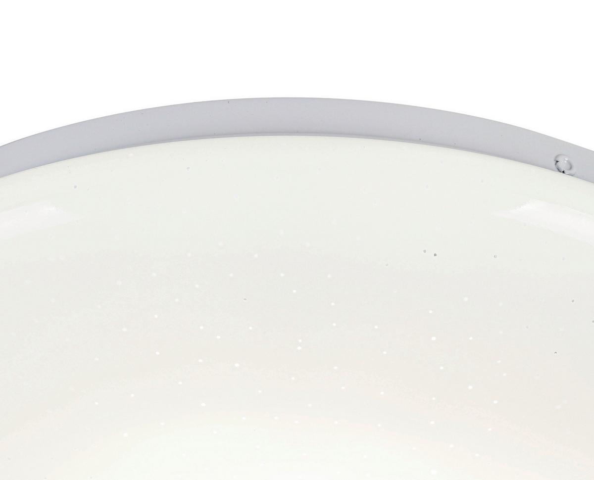 Stropna Led-svetilka Iskri - bela, Moderno, kovina/umetna masa (33/6,5cm) - Mömax
