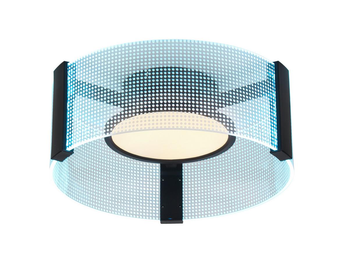 LAMPA SUFITOWA LED MARGE - czarny/biały, Modern, tworzywo sztuczne/metal (40/16,5cm) - Bessagi Home